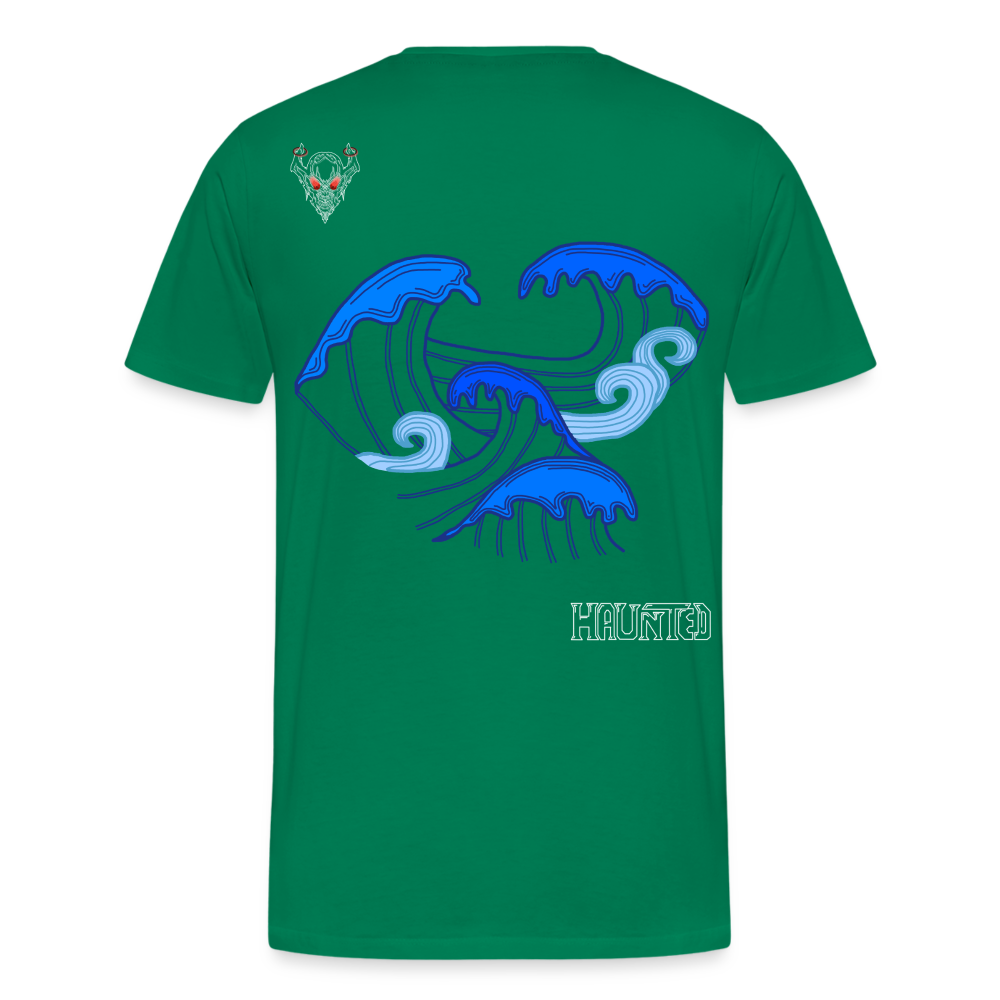 Man T-Shirt Waves clean Light - Kelly Green