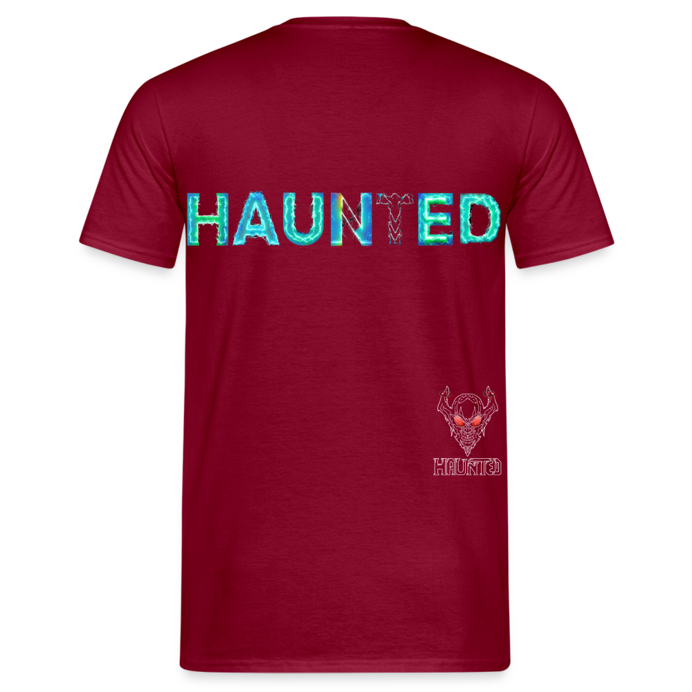 Men T-Shirt Neon Surge Aura - Ziegelrot