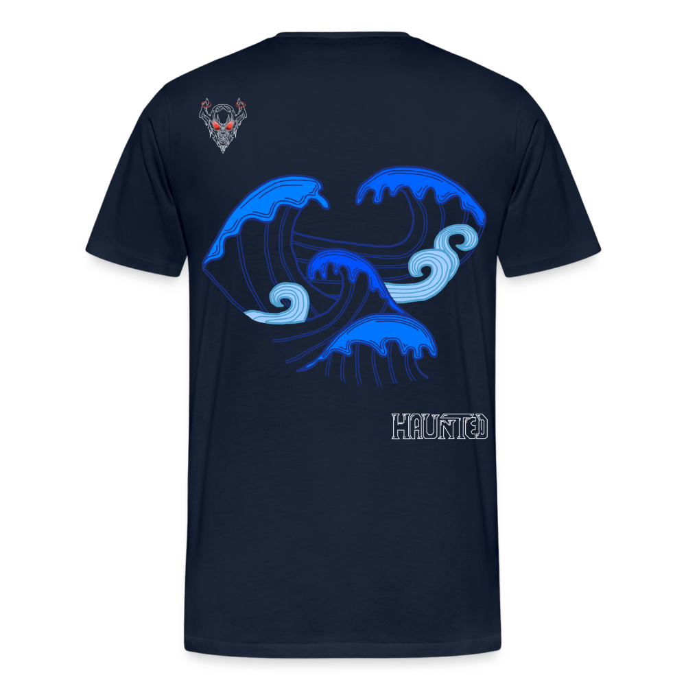 Man T-Shirt Waves clean Light - Navy