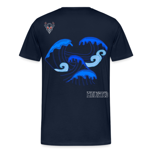 Man T-Shirt Waves clean Light - Navy