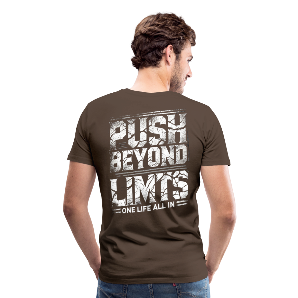 Men T-Shirt Push Beyond Limits - Edelbraun