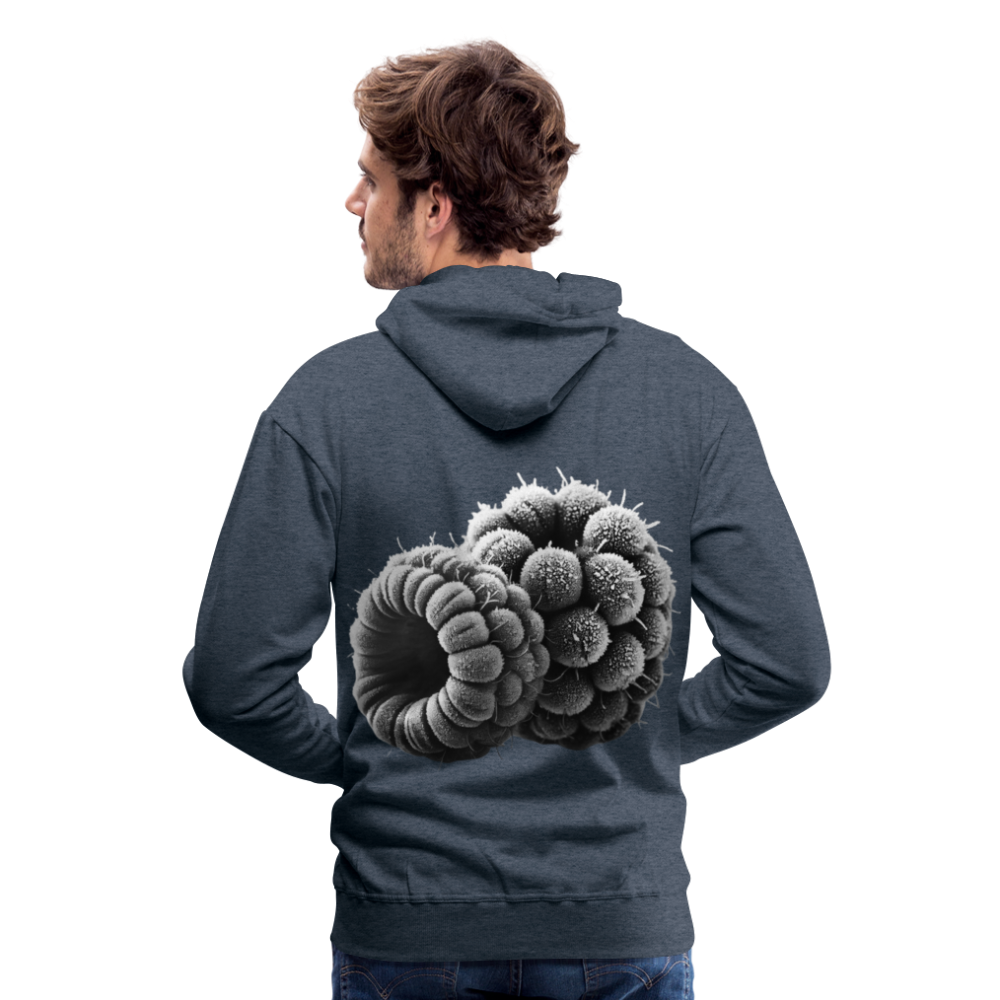 Men Hoodie Frozen Berries - Jeansblau