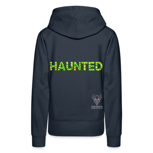 Women Hoodie Citrus Burst Splash - Navy