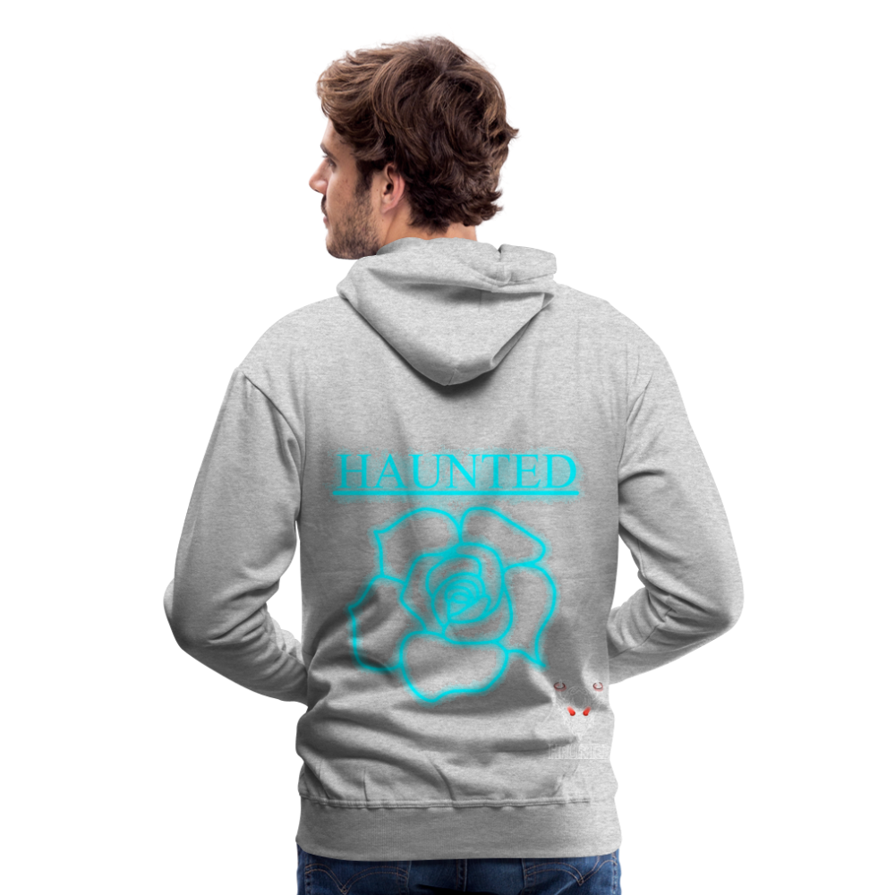 Men Hoodie Original Neon Rose - Grau meliert