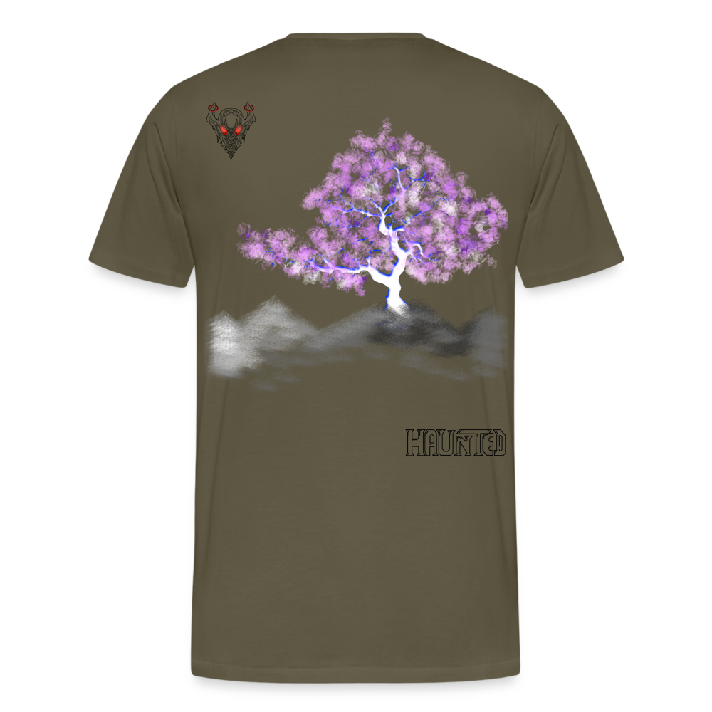 Man T-Shirt Cherry Blossom - Khaki