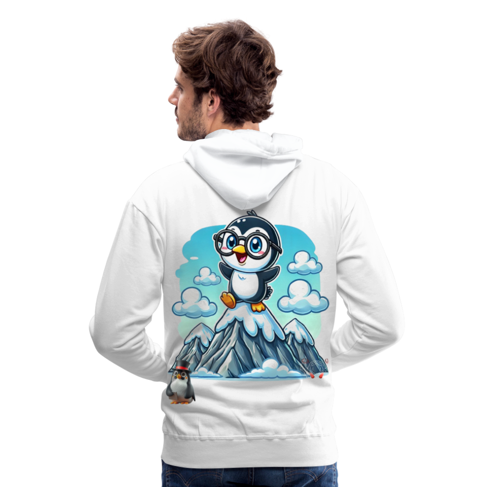 Men Hoodie KasPenguin on Top - Weiß