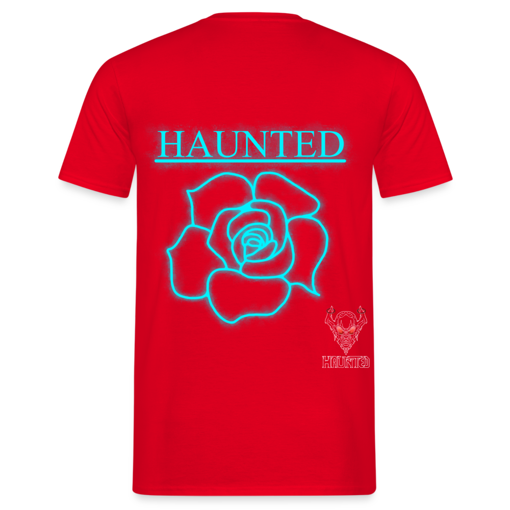 Men T-Shirt Original Neon Rose - Rot