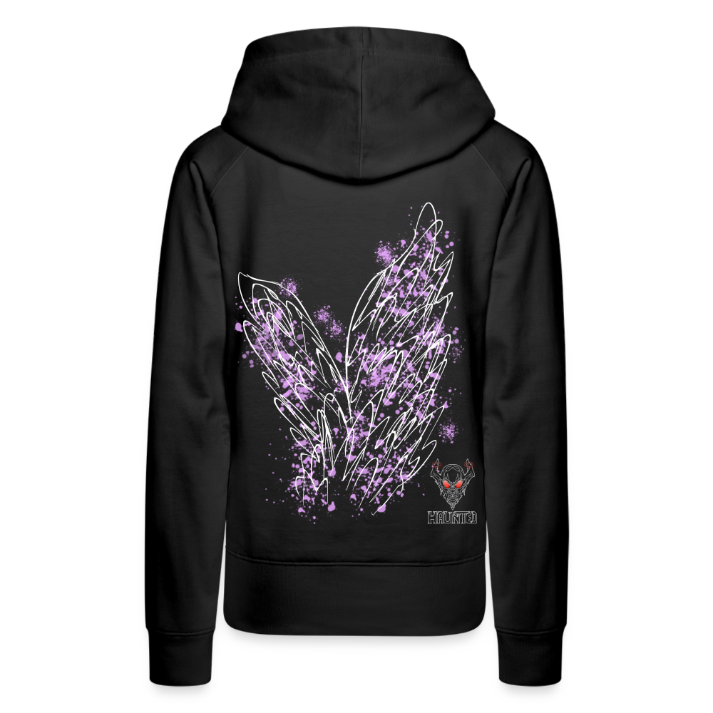 Women Hoodie Light Purple Wings - Schwarz