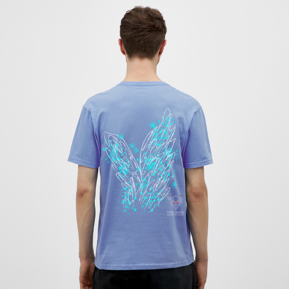Men T-Shirt Aqua Wings - carolina blue