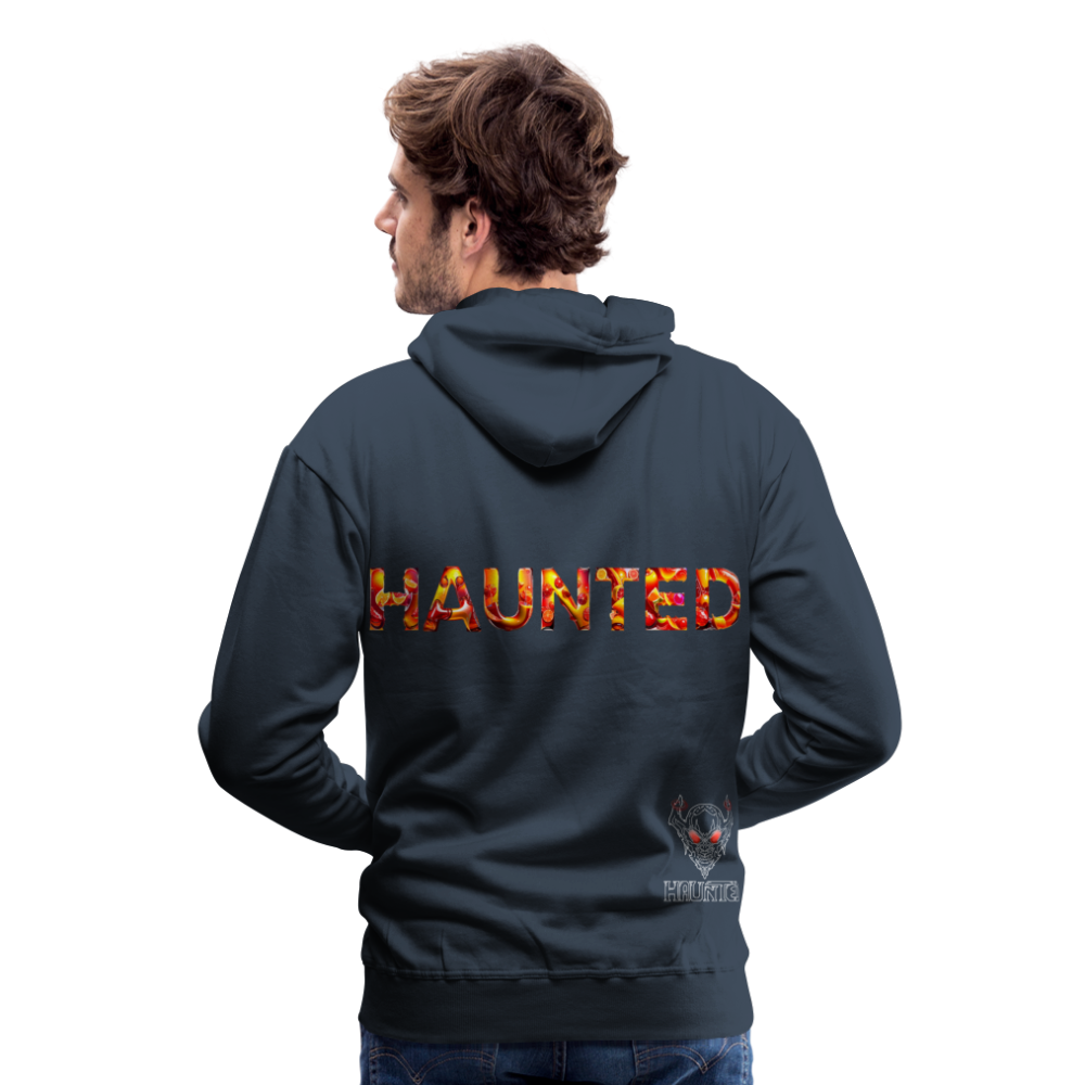 Men Hoodie Citrus Sunset Splash - Navy