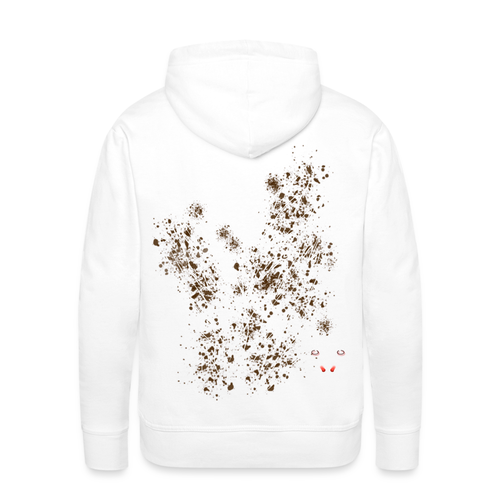 Men Hoodie Brown Wings - Weiß