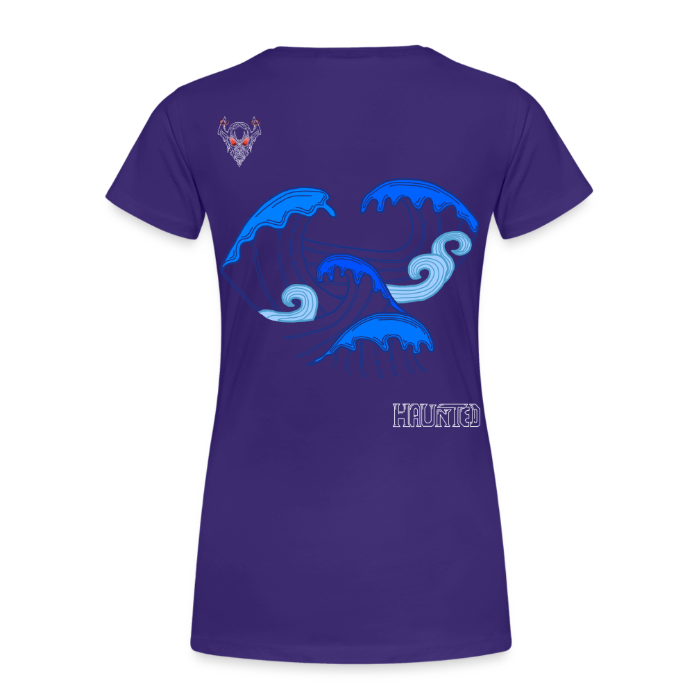 Woman T-Shirt Waves clean Light - Lila