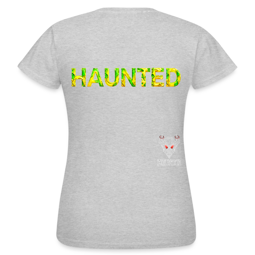 Women T-Shirt Citrus Jungle Splash - Grau meliert