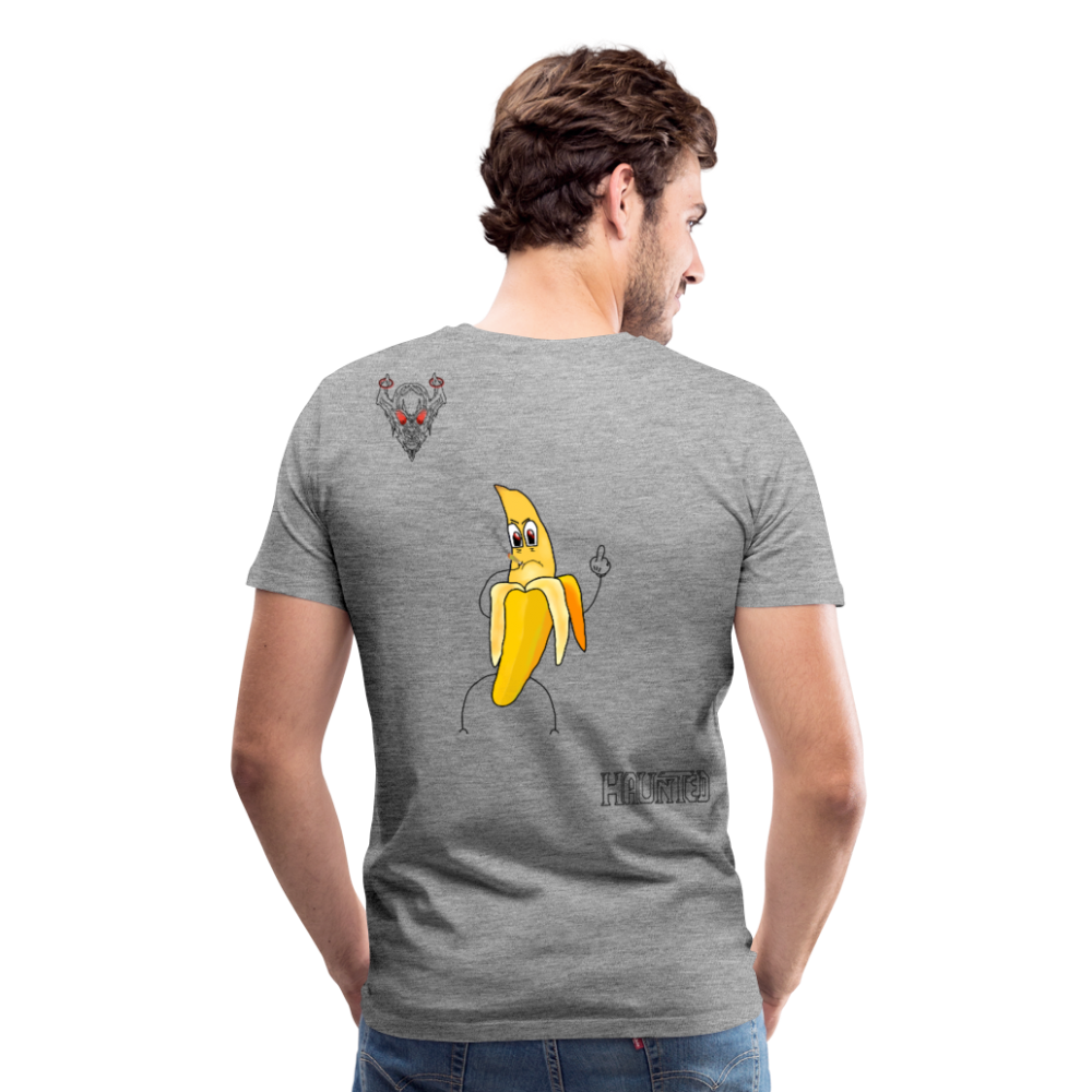 Man T-Shirt Pissed Bananna - Grau meliert
