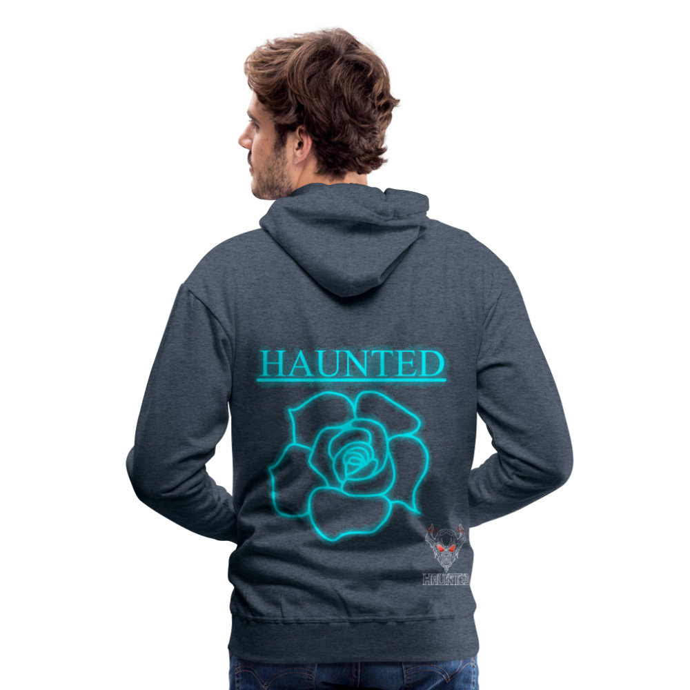 Men Hoodie Original Neon Rose - Jeansblau