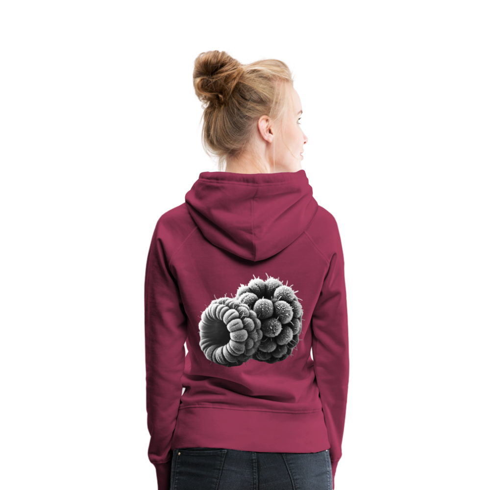 Women Hoodie Frozen Berries - Bordeaux