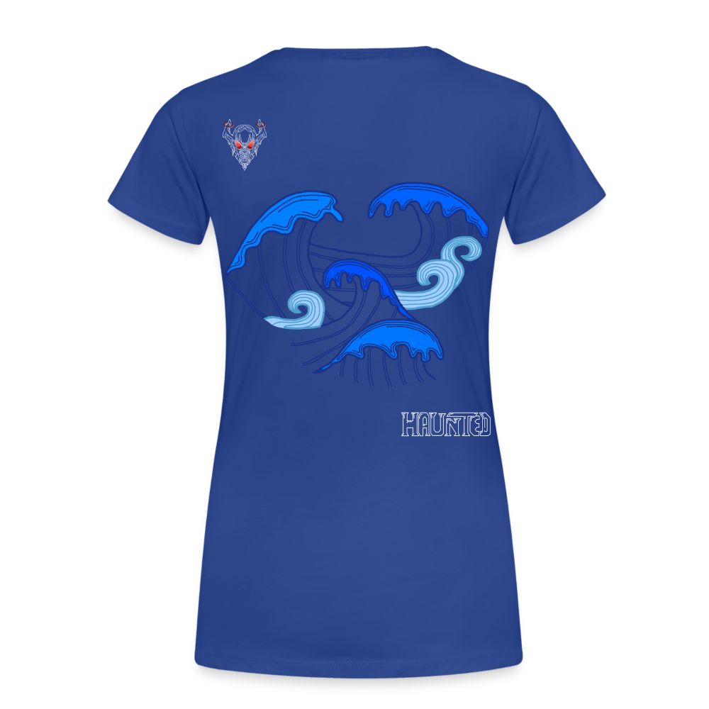 Woman T-Shirt Waves clean Light - Königsblau