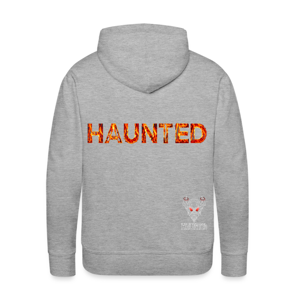 Men Hoodie Blazing Ember Fury - Grau meliert