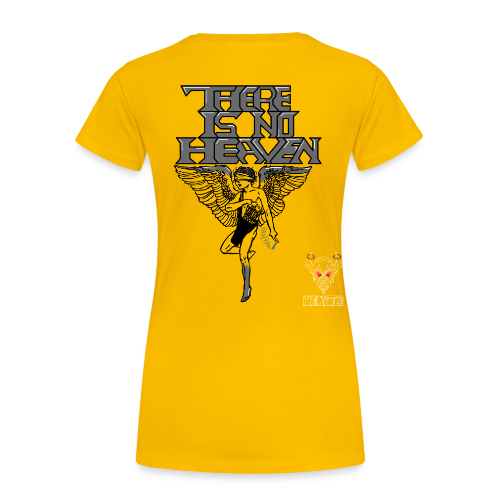 Woman T-Shirt There Is No Heaven - Sonnengelb