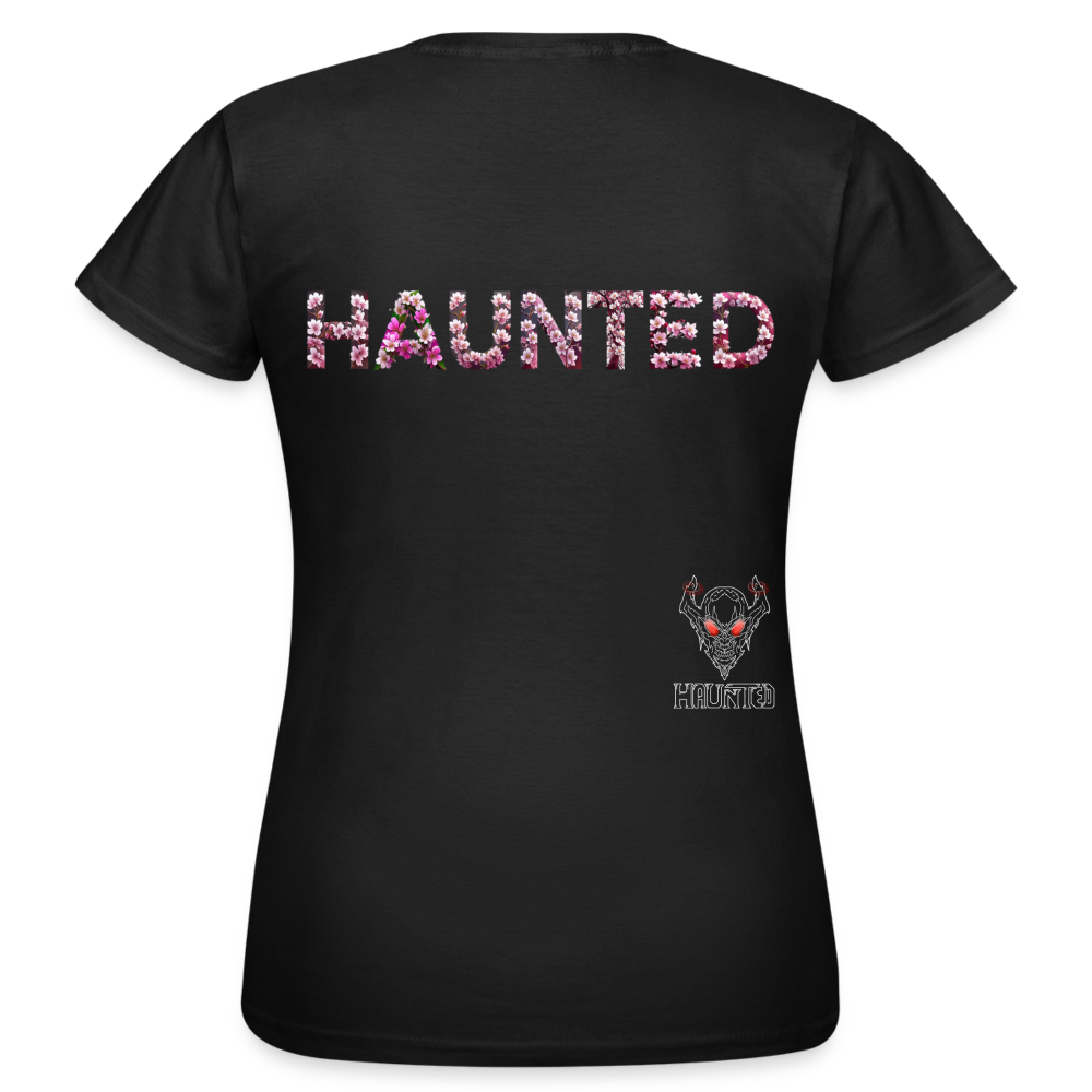Women T-Shirt Blossom Ghost Mist - Schwarz