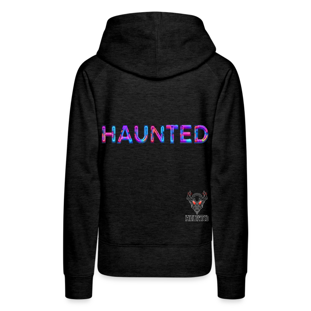 Women Hoodie Neon Pulse Energy - Anthrazit