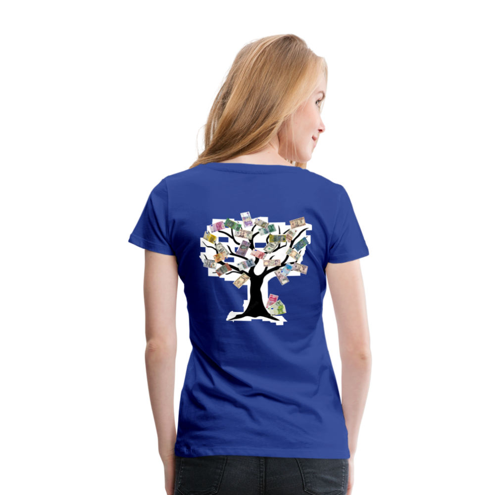 Women T-Shirt Money Tree - Königsblau