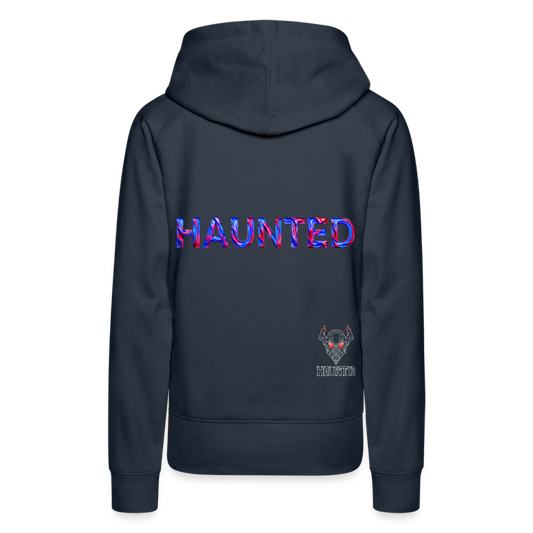 Women Hoodie Cosmic Flame Surge - Navy