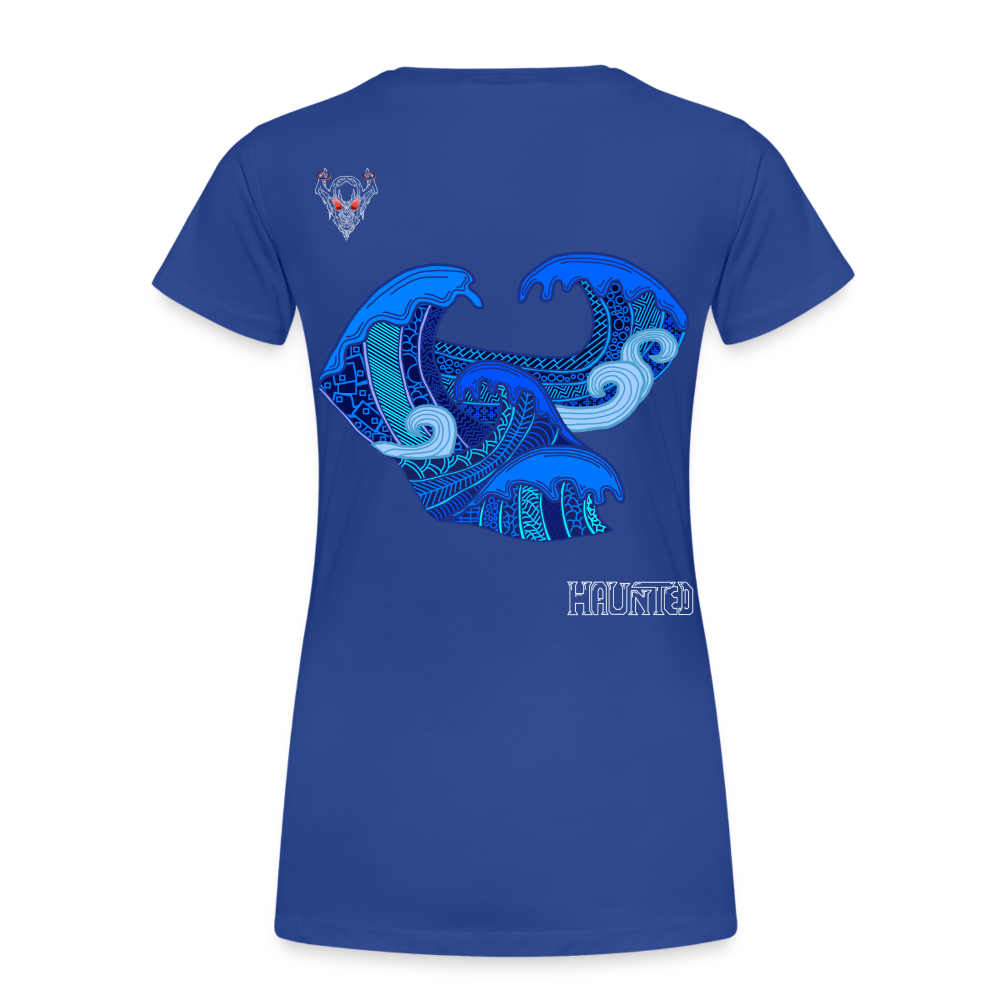 Woman T-Shirt Waves Light - Königsblau