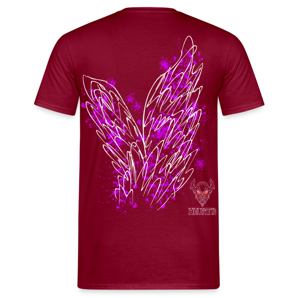 Men T-Shirt Pink Wings - Ziegelrot