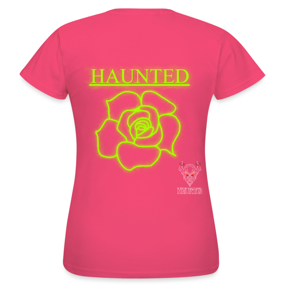 Women T-Shirt Poison Neon Rose - Azalea