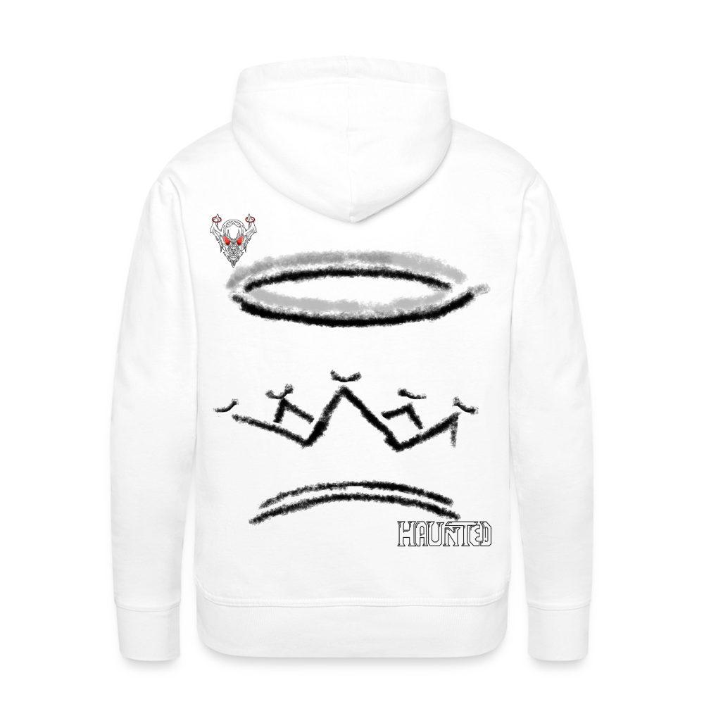 Man Hoodie Cown and Ring Dark - Weiß