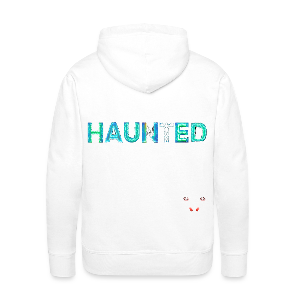 Men Hoodie Neon Surge Aura - Weiß
