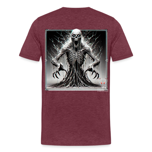 Men T-Shirt Ethereal Death Wraith - Bordeauxrot meliert