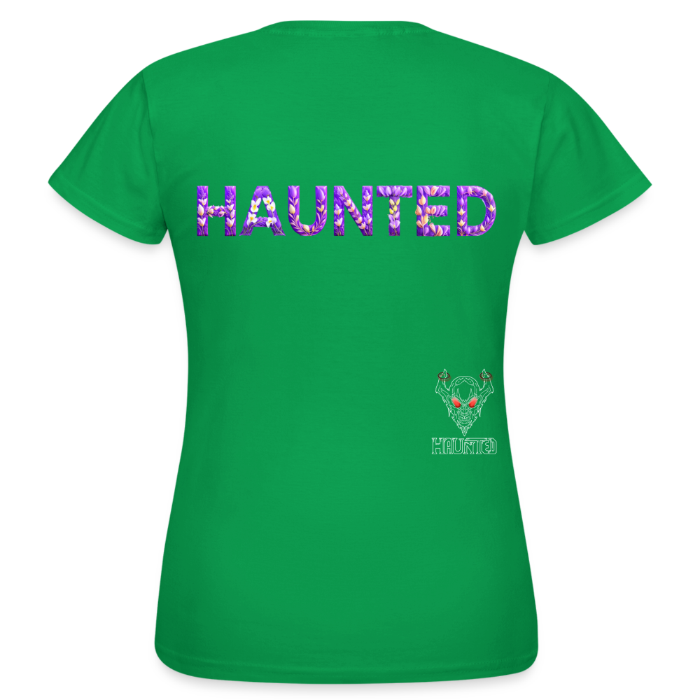 Women T-Shirt Lavender Bloom Essence - Kelly Green