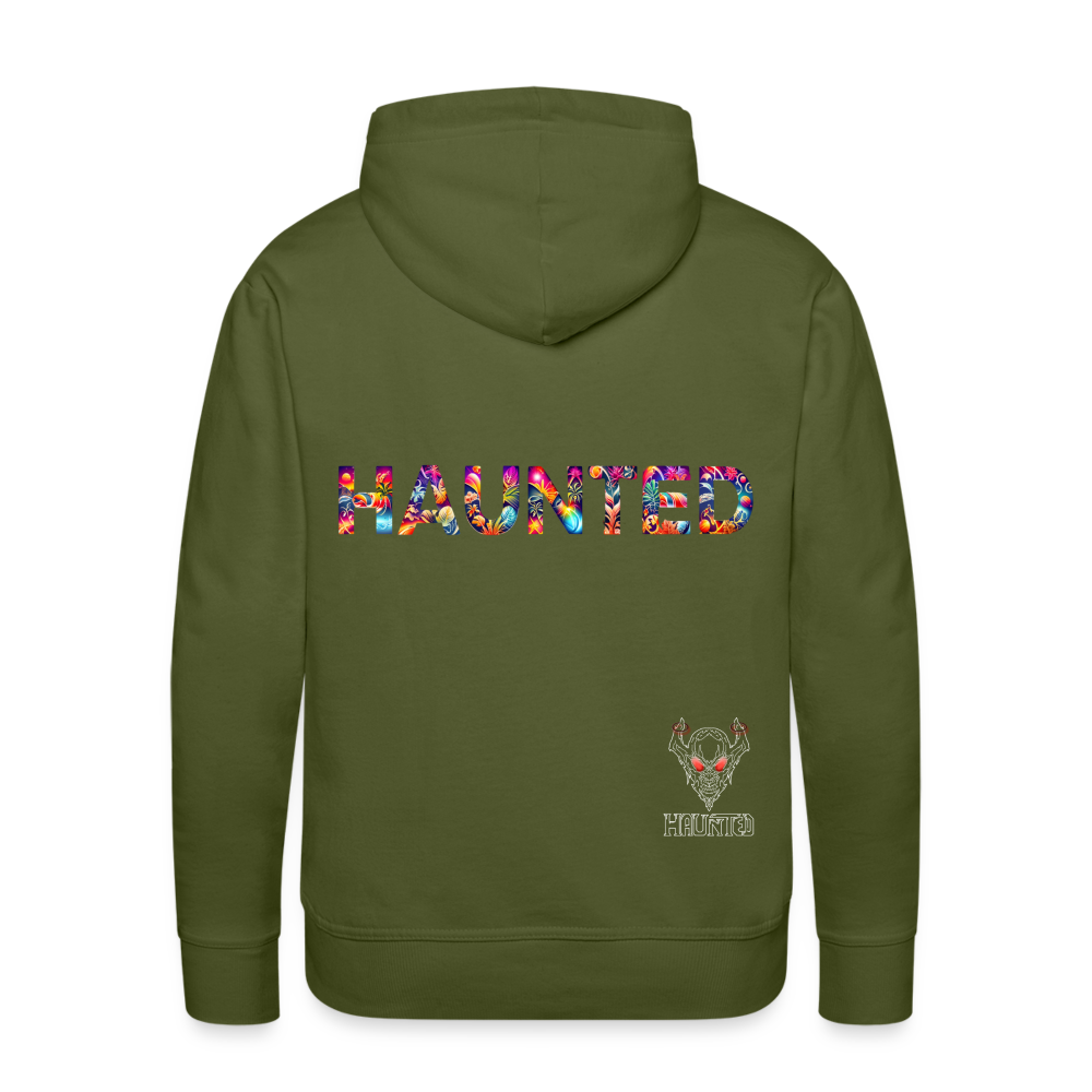 Men Hoodie Tropical Glow Essence - Olivgrün