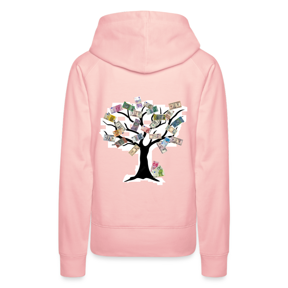 Women Hoodie Money Tree - Kristallrosa