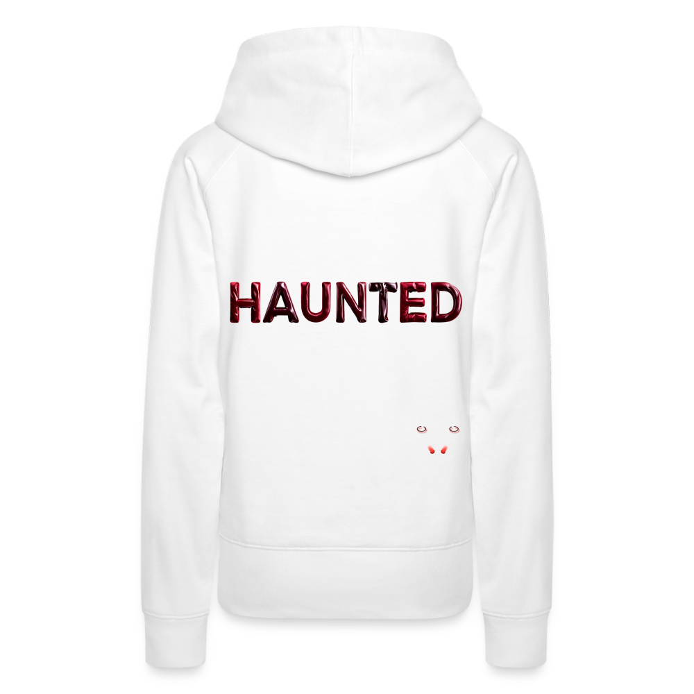 Women Hoodie Crimson Velvet Glow - Weiß