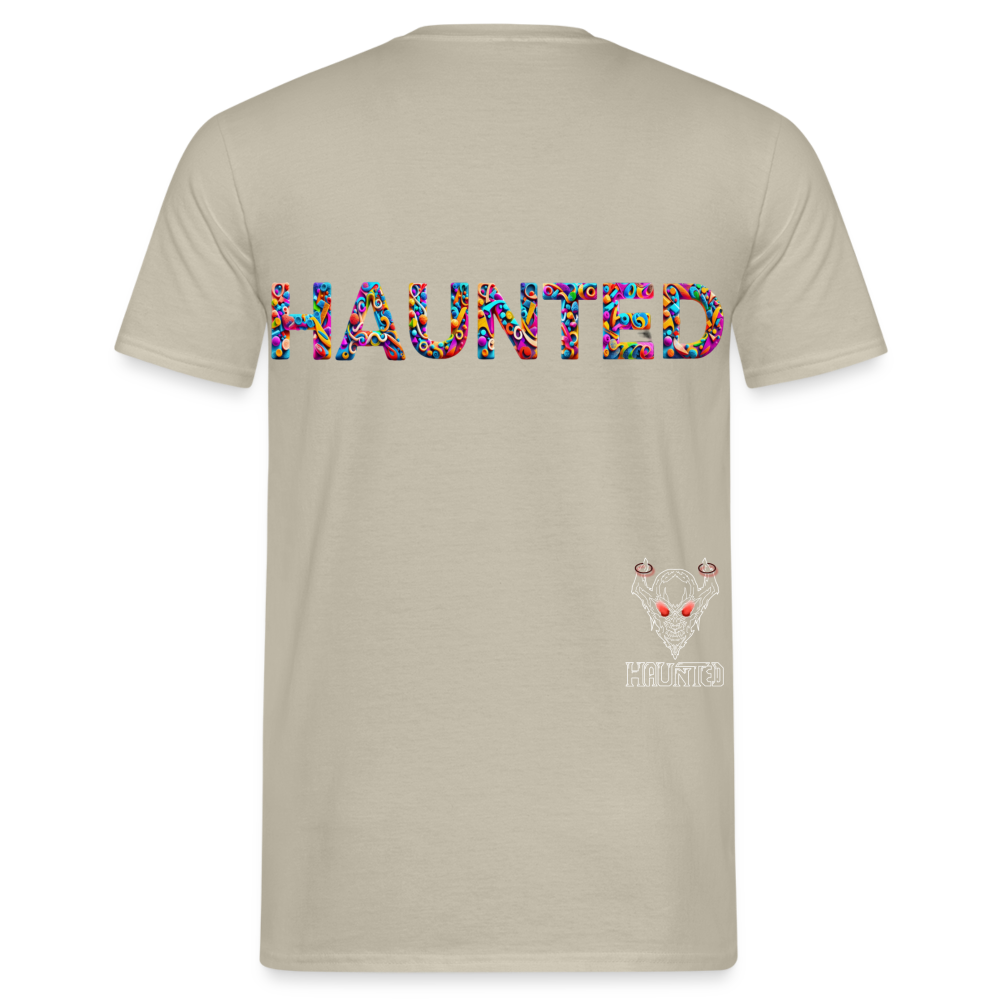 Men T-Shirt Haunted Doodle Dreams - Sandbeige
