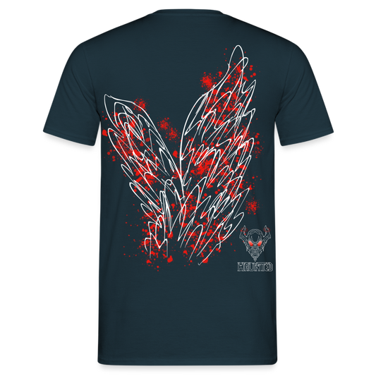 Men T-Shirt Red Wings - Navy