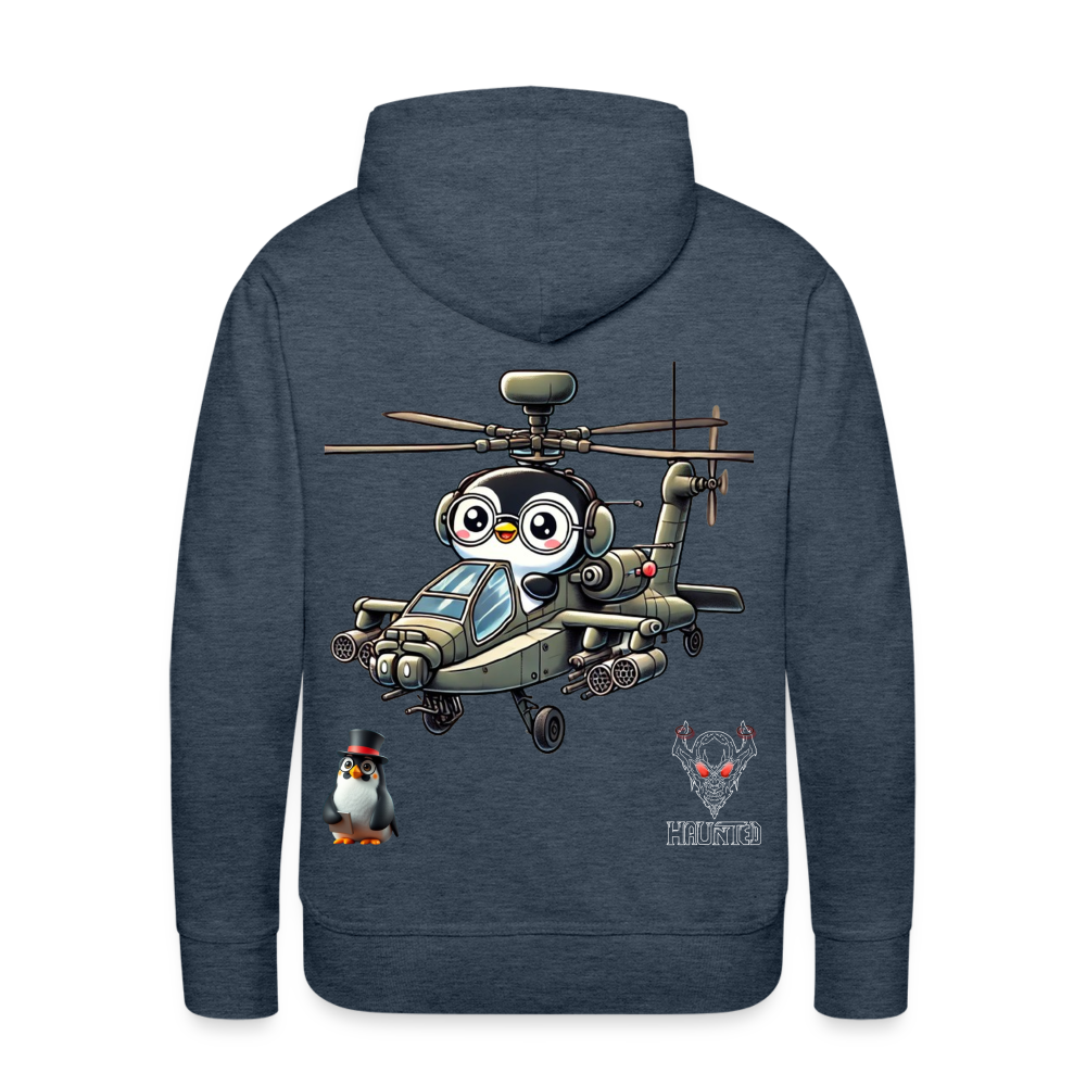 Men Hoodie KasPenguin in Apache - Jeansblau