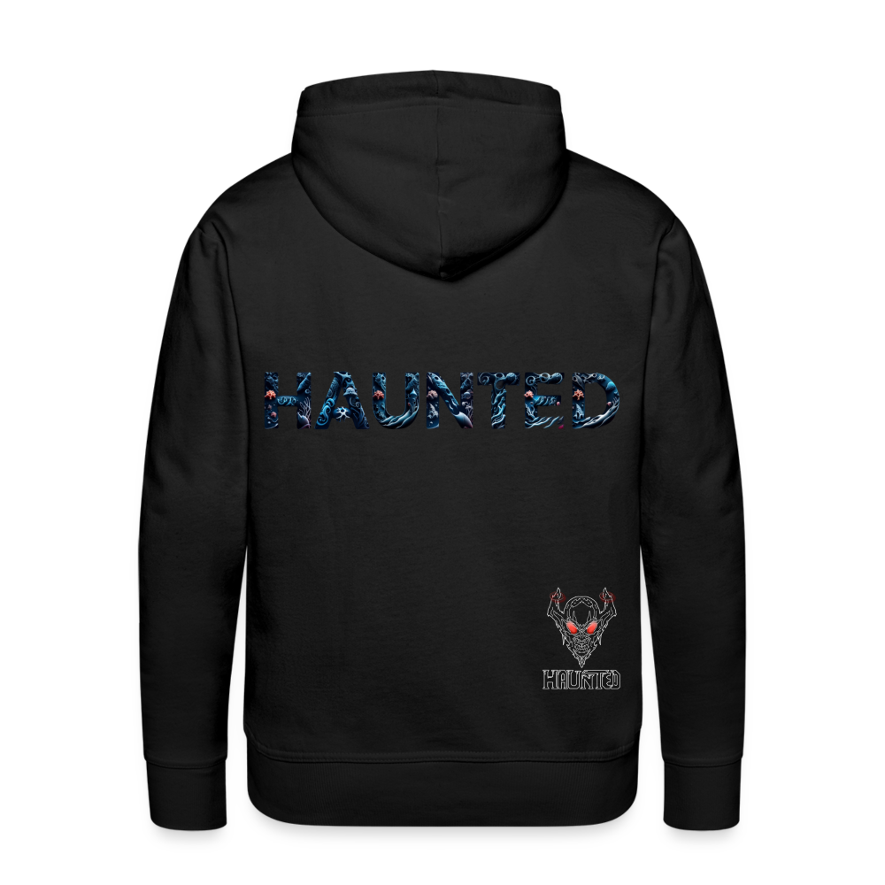 Men Hoodie Abyssal Coral Glow - Schwarz