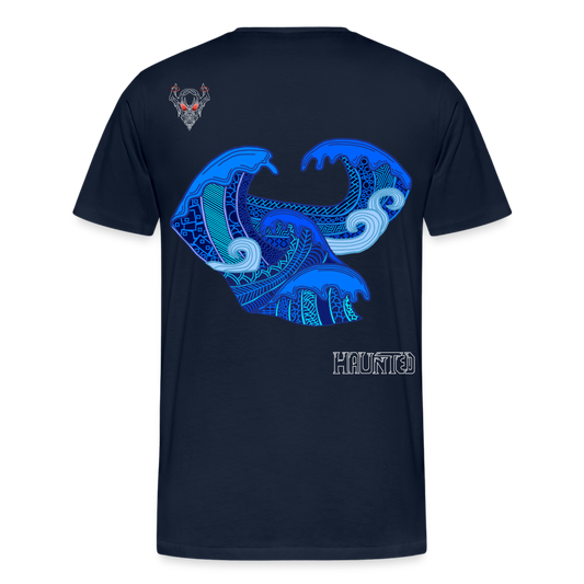 Man T-Shirt Waves Light - Navy