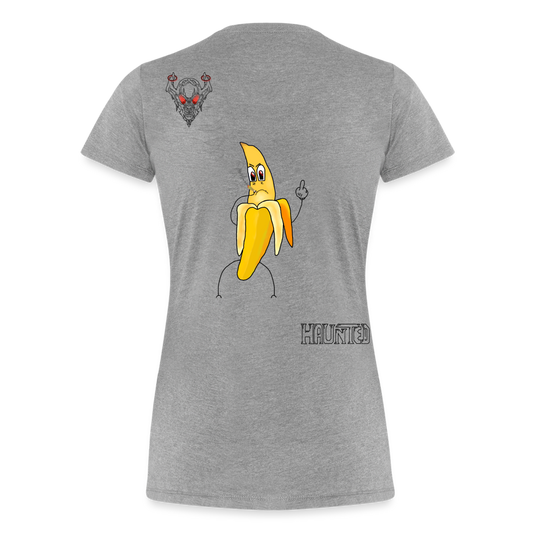 Woman T-Shirt Pissed Bananna - Grau meliert