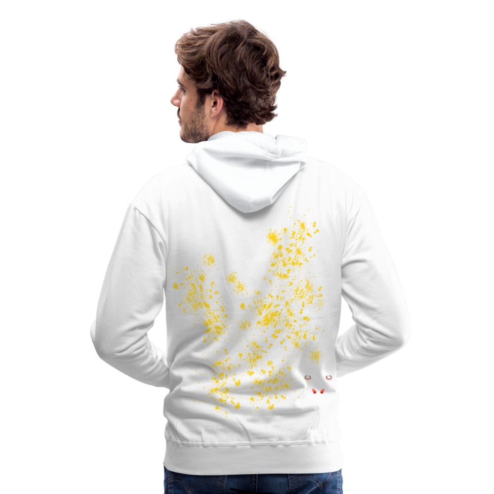 Men Hoodie Yellow Wings - Weiß