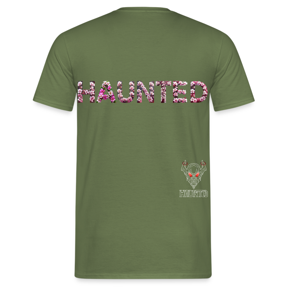 Men T-Shirt Blossom Ghost Mist - Militärgrün