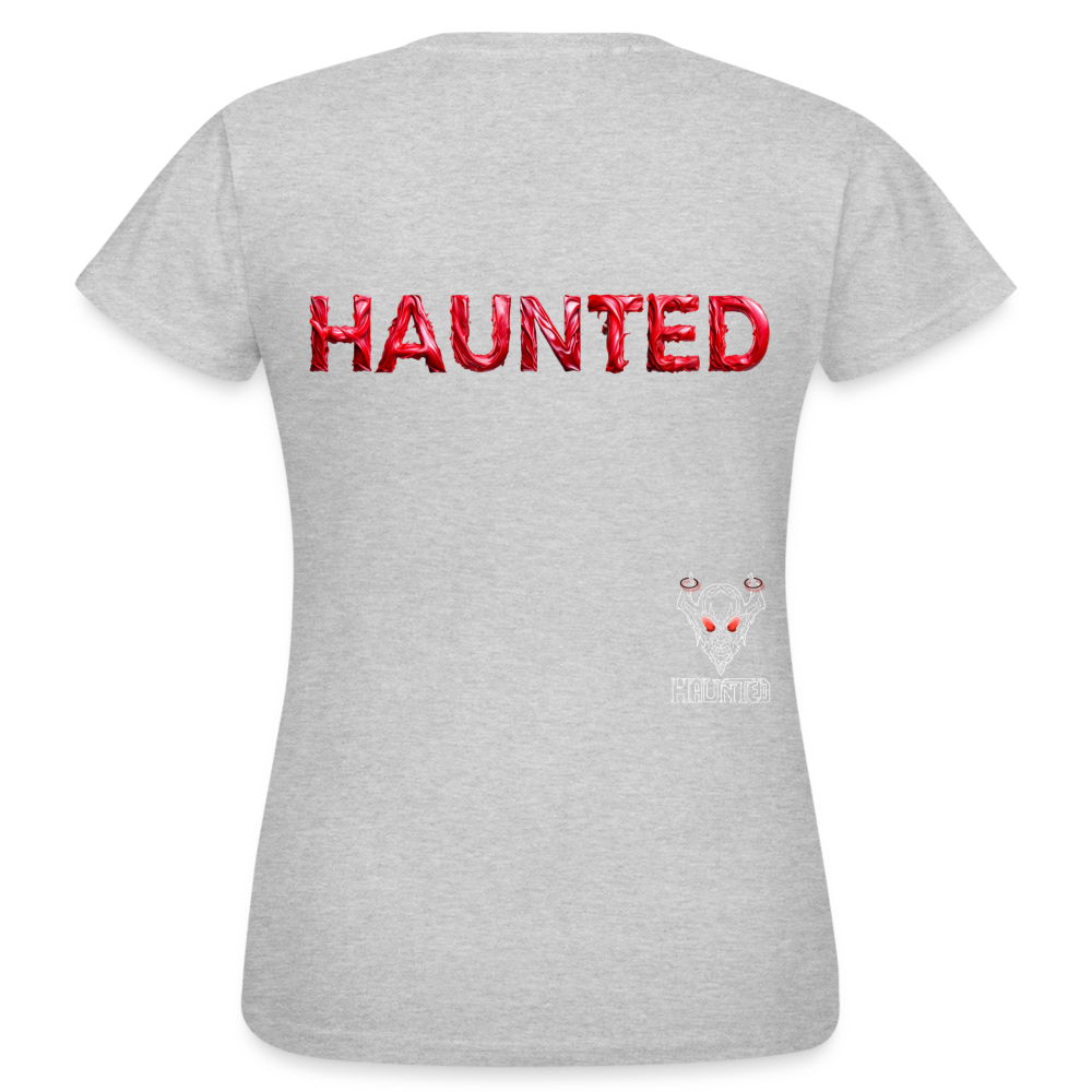 Women T-Shirt Crimson Silk Blaze - Grau meliert