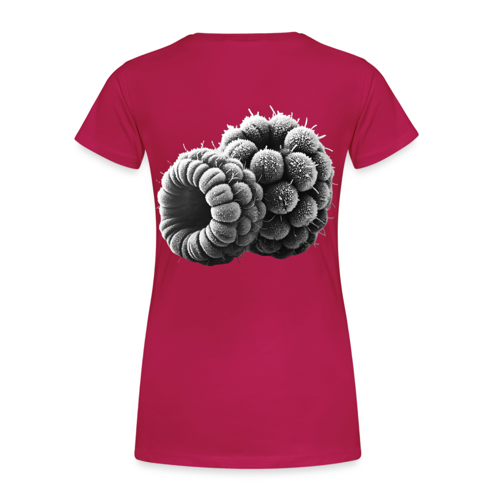 Women T-Shirt Frozen Berries - dunkles Pink