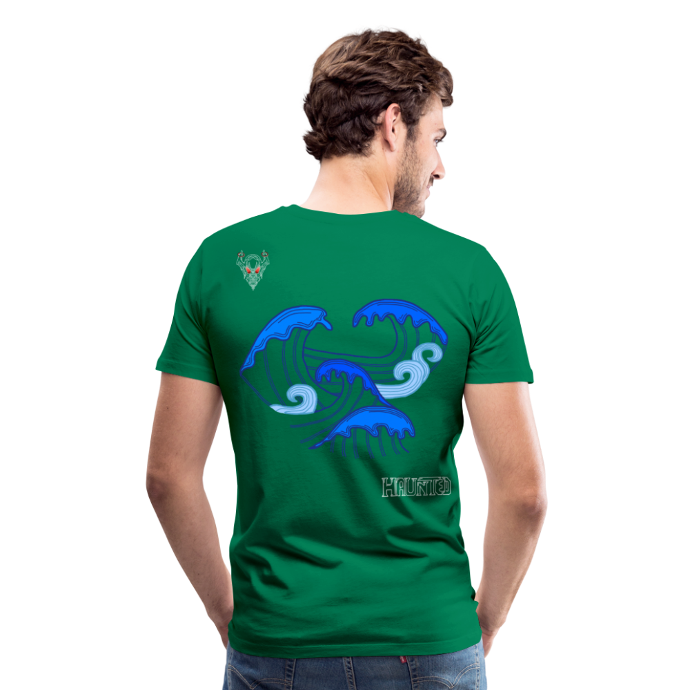 Man T-Shirt Waves clean Light - Kelly Green