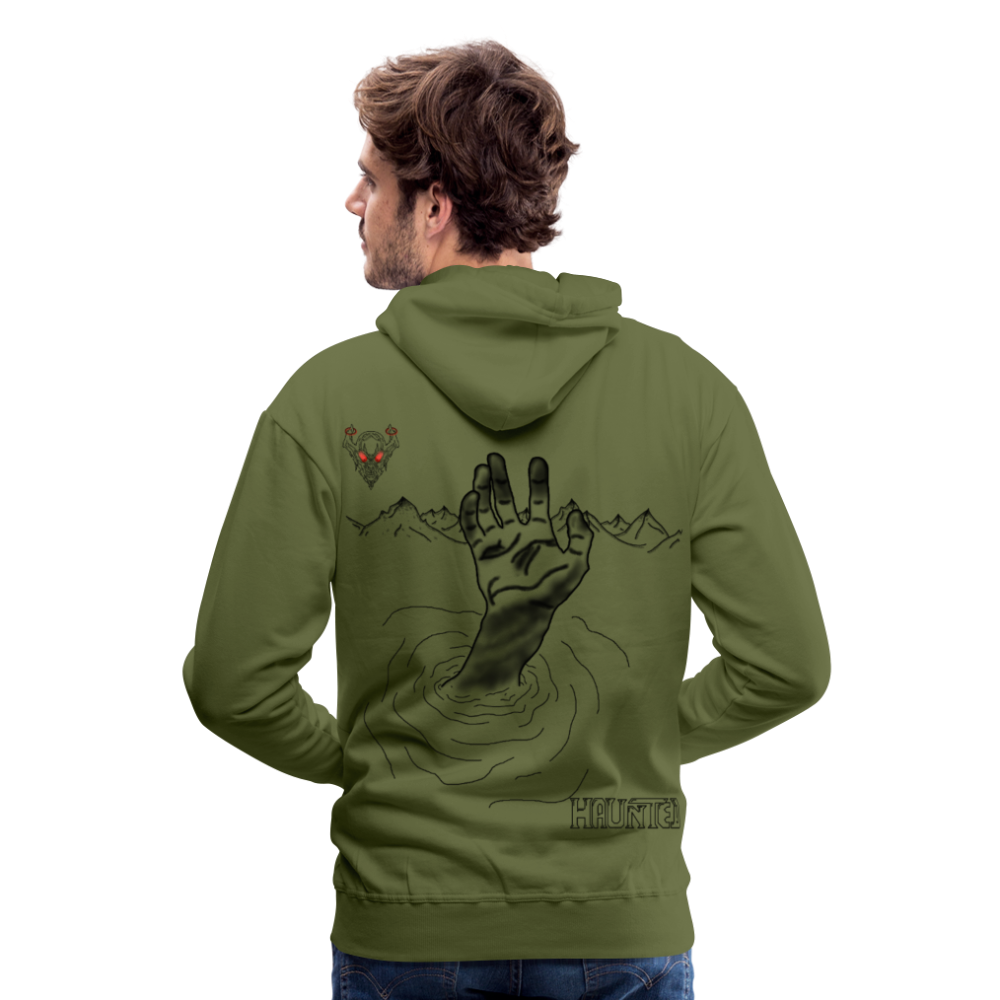 Man Hoodie Drowning - Olivgrün