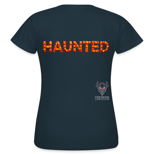 Women T-Shirt Citrus Burst Zest - Navy